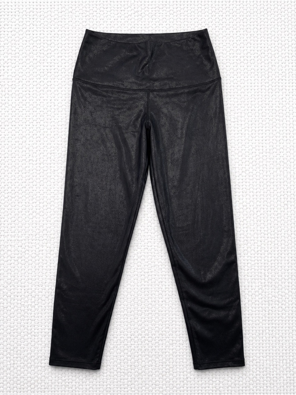 Aerie Black Faux Leather Leggings‎ High Waist Shiny Pants Athleisure Women's